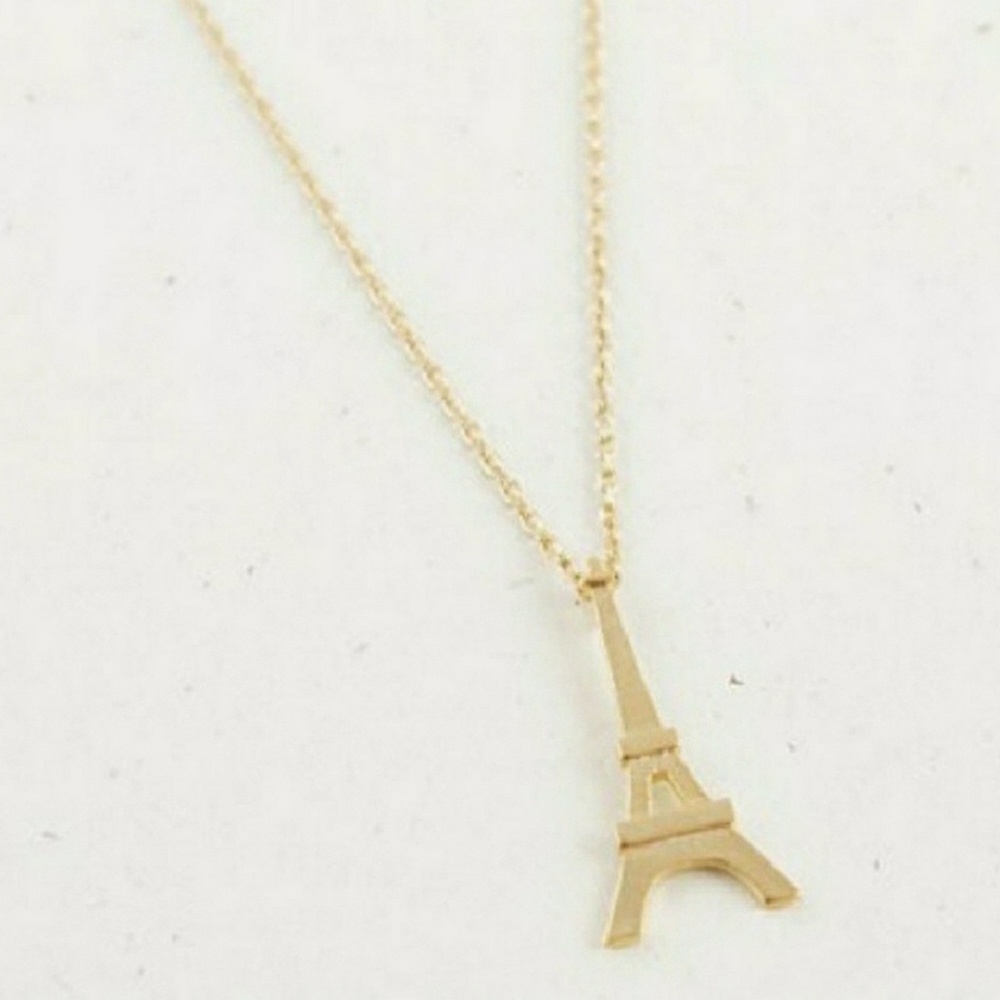 Eiffel Tower Dainty Pendant Necklace